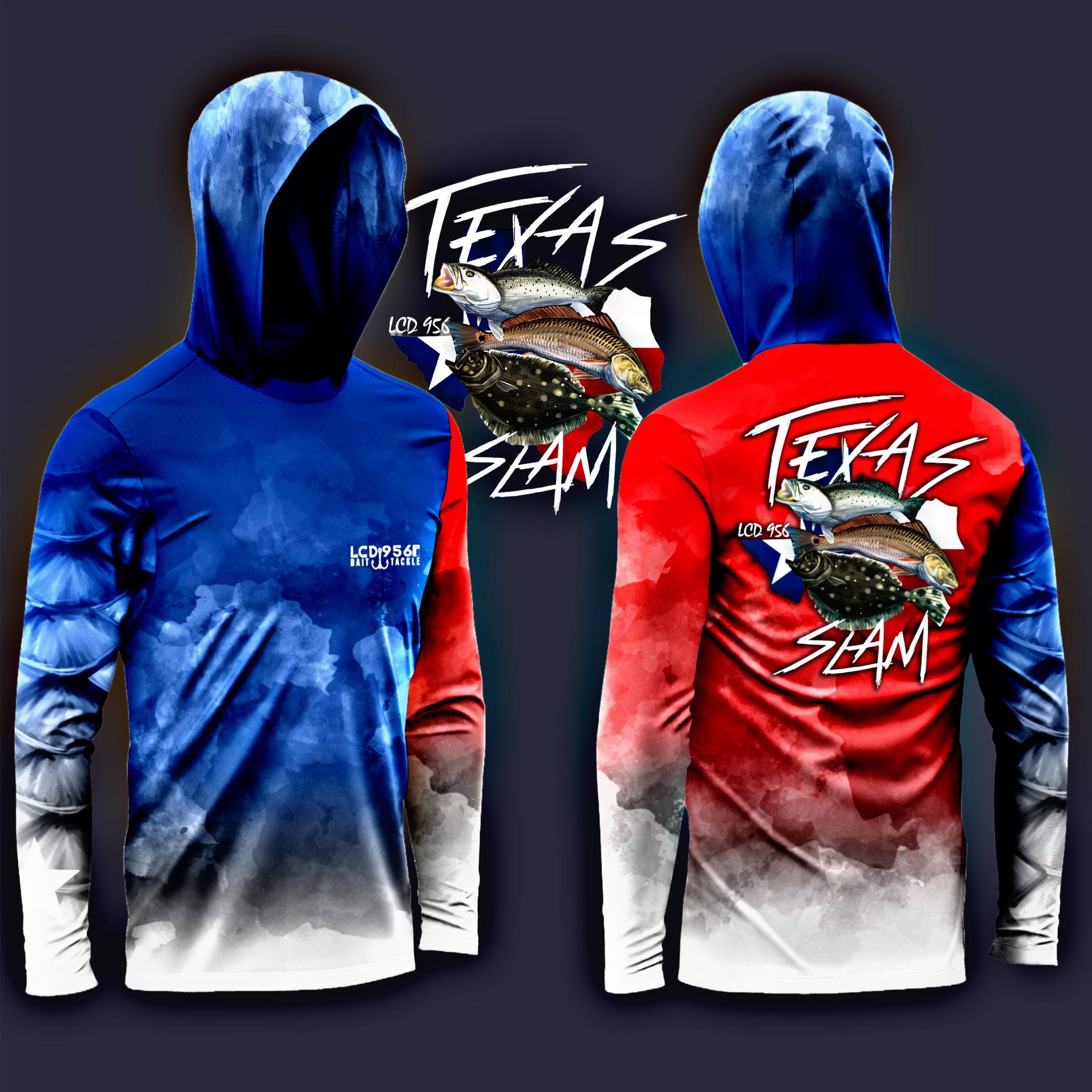 lcd 956 long sleeve hoodie shirts Texas slam edition YOUR FISHING